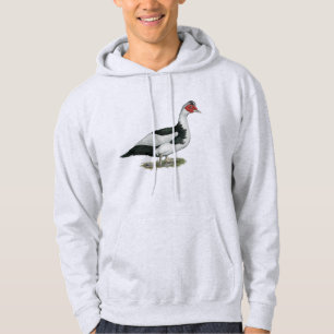 Muscovy Black Pied Drake Hoodie