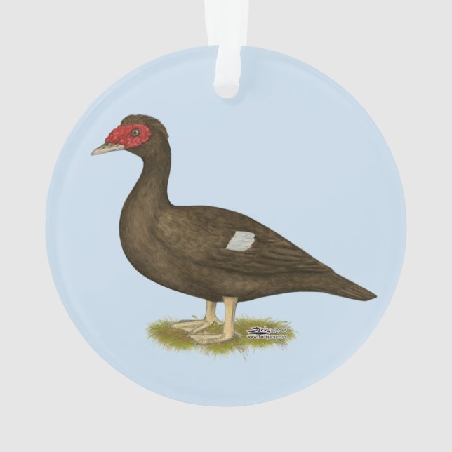Muscovy Duck Chocolate Ornament (Back)