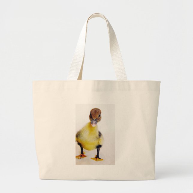Muscovy Duckling Large Tote Bag (Front)