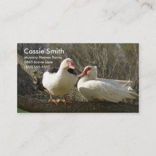 Muscovy Heaven Farms Business Card