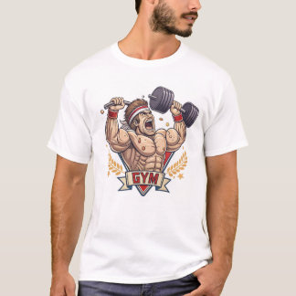 Muscular Bodybuilder Silhouette T-Shirt