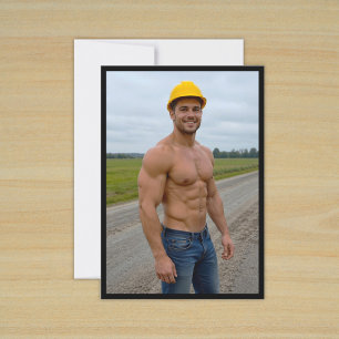 Muscular Construction Worker No. 1, Card Series