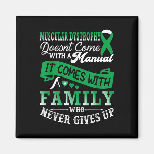 Muscular Dystrophy Awareness Family Support Green Magnet