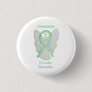 Muscular Dystrophy Awareness Lime Angel Ribbon Pin