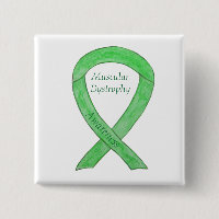 Muscular Dystrophy Awareness Lime Ribbon Pin