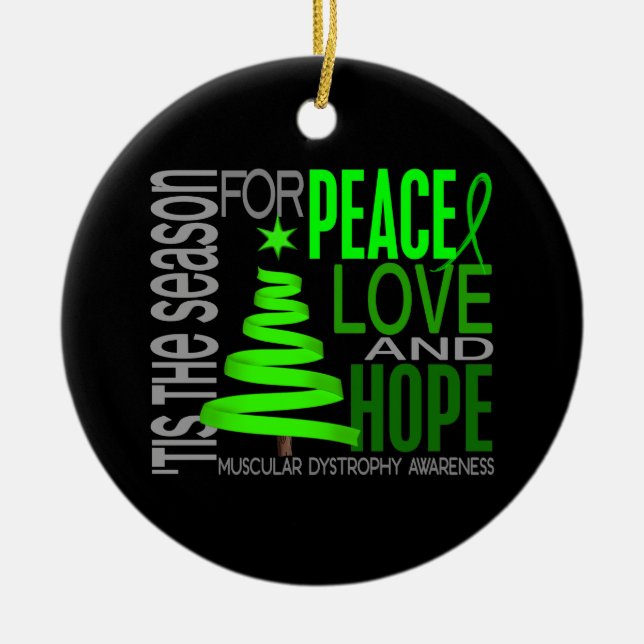 Muscular Dystrophy Christmas 1 Ornaments (Front)