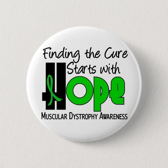 Muscular Dystrophy HOPE 4 6 Cm Round Badge (Front)