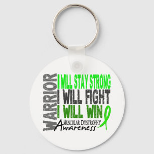 Muscular Dystrophy Warrior Key Ring