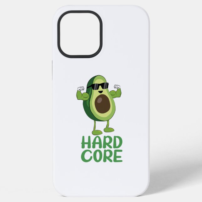 Muscular Hardcore Avocado Funny iPhone Case (Back)