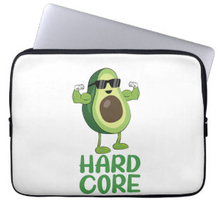 Muscular Hardcore Avocado Funny Laptop Sleeve