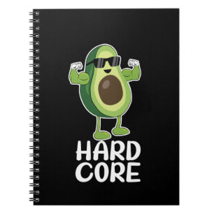 Muscular Hardcore Avocado Funny Notebook