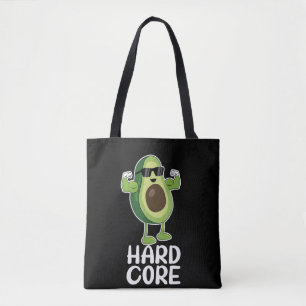 Muscular Hardcore Avocado Funny Tote Bag