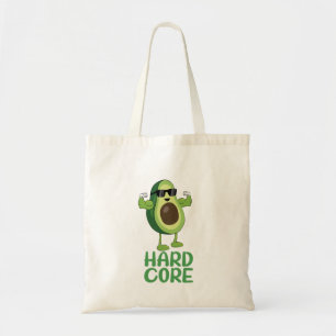 Muscular Hardcore Avocado Funny Tote Bag
