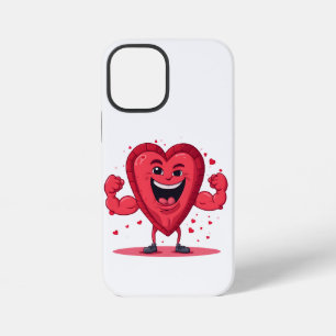 Muscular heart valentine's day iPhone 12 mini case