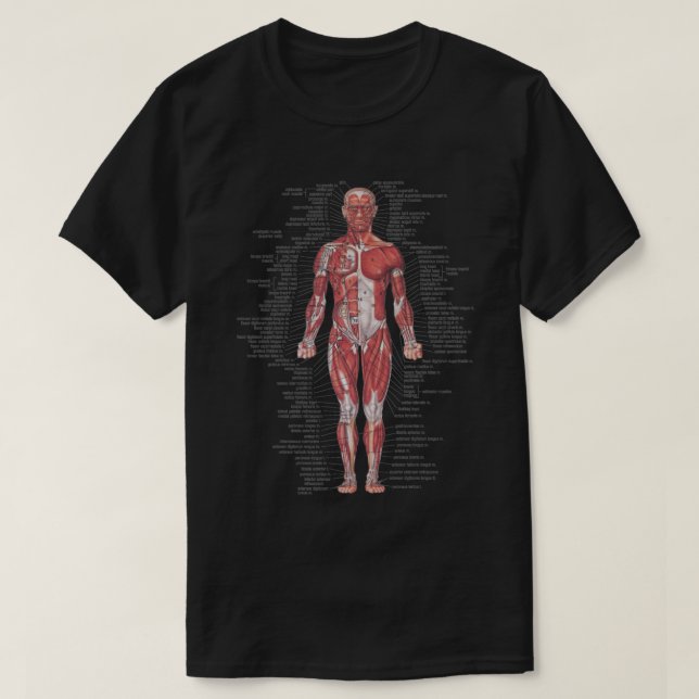 Muscular System of the Human Body  T-Shirt (Design Front)
