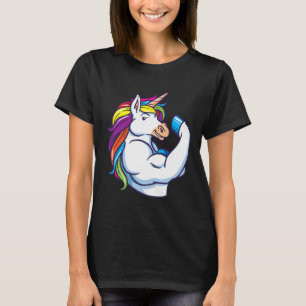 Muscular Unicorn - Funny Magical Fitness Bodybuild T-Shirt