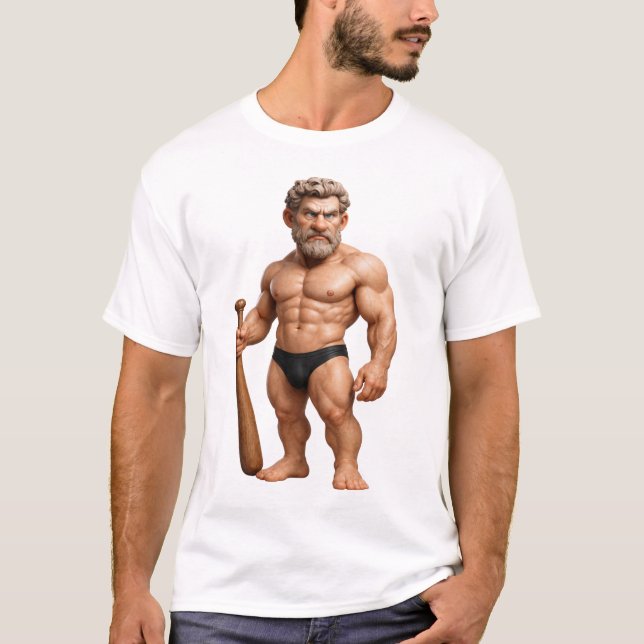Muscular Warrior Unique Design  T-Shirt (Front)