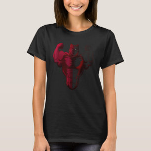 Muscular Wolf Motif Predator Face Wolfs Abstract A T-Shirt