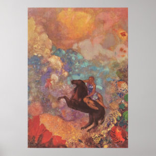 Muse auf Pegasus, Odilon Redon Poster