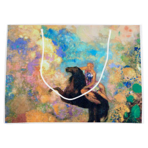 Muse on Pegasus, Redon Large Gift Bag