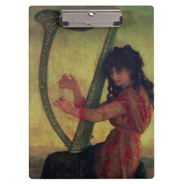 Muse Playing the Harp Clipboard (Front)