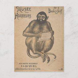 Musee Des Horreurs Rodent Man Vintage Postcard