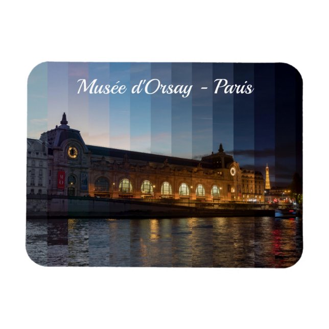 Musee d'Orsay Day to Night Timeslice - Paris Magnet (Horizontal)