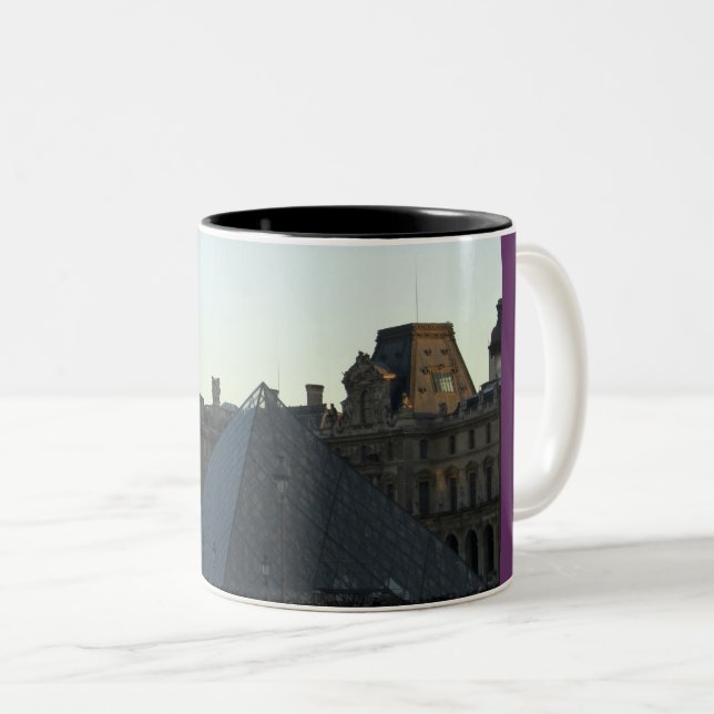 Musee du Louvre Two-Tone Coffee Mug (Front Right)