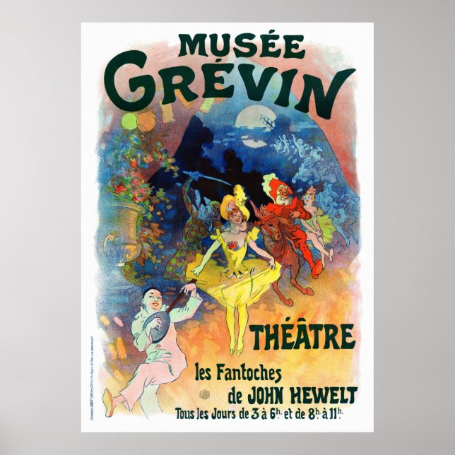 Musée Grévin France Vintage Poster (Front)