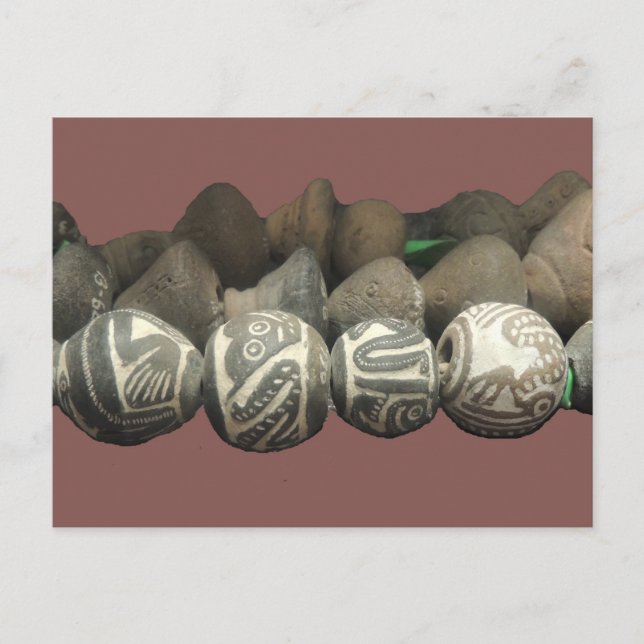 Museum Beads from Ecuador Postcard (Front)