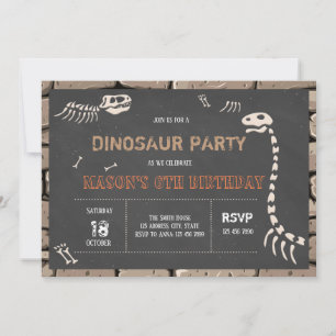 Museum birthday invitation