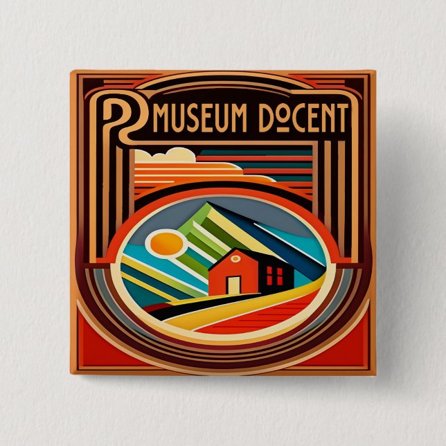 Museum Docent Button (Front)