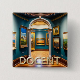 Museum Docent Button