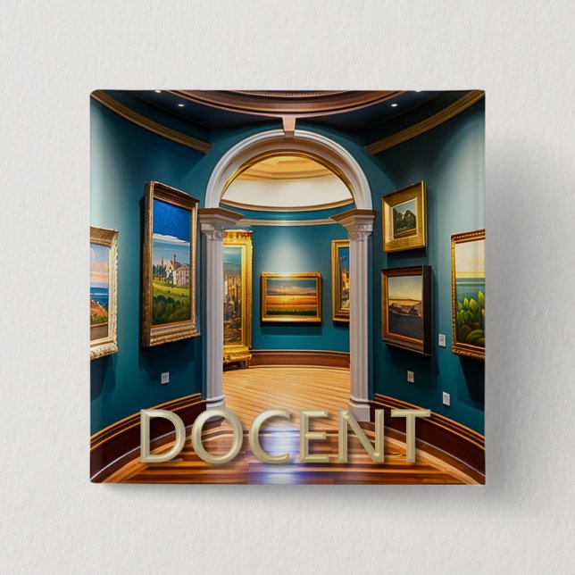 Museum Docent Button (Front)