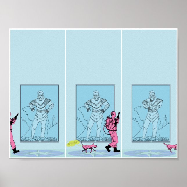 Museum Dog Farts Poster (Front)