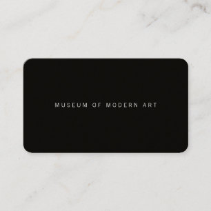 Museum Minimal Centre Front and Back Two Business Card