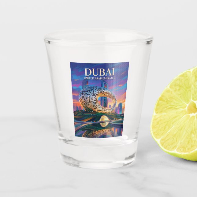Museum of the Future United Arab Emirates Shot Glass (Front)