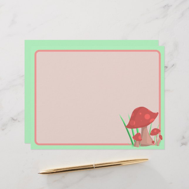 Mushie Garden Custom Letterhead (Front/Back In Situ)