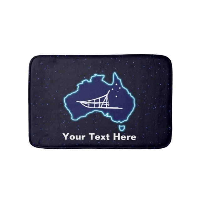 Mushing Down Under Bath Mat (Front)