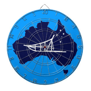 Mushing Down Under Dartboard