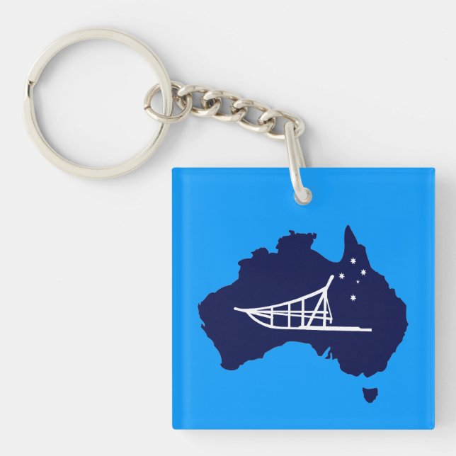 Mushing Down Under Key Ring (Front)