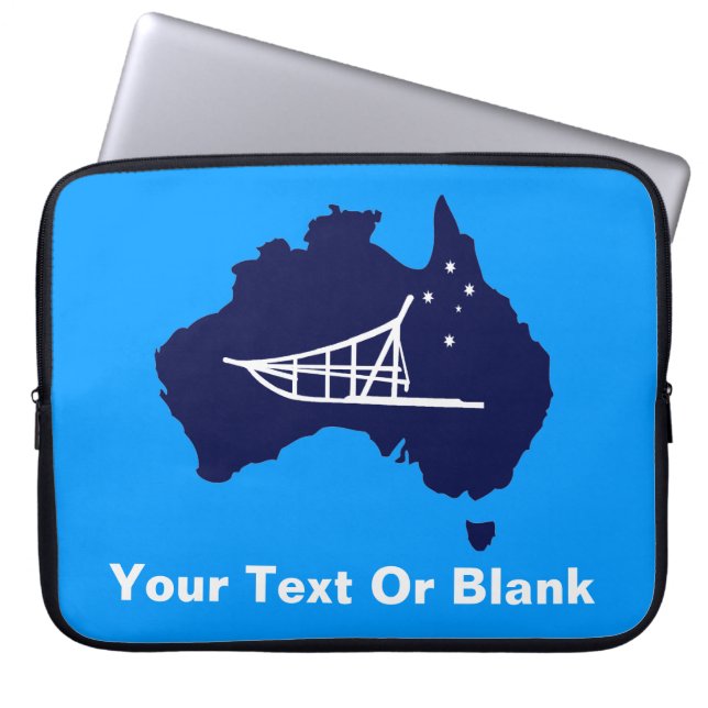 Mushing Down Under Laptop Sleeve (Front)