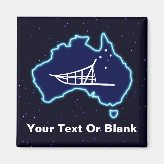 Mushing Down Under Magnet (Front)