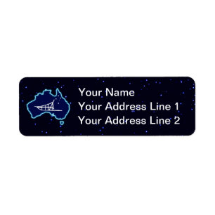 Mushing Down Under Return Address Label