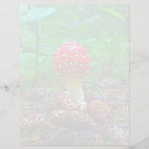 Mushroom -  8.5" x 11" Stationery Sheet