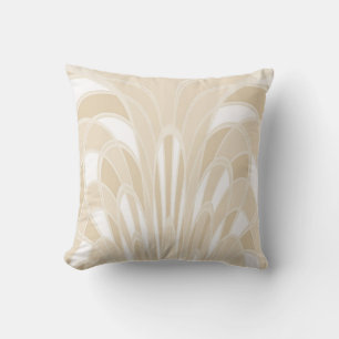 Mushroom Abstract - Art Deco - Cameo Cushion