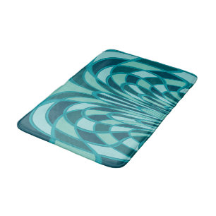 Mushroom Abstract - Art Deco - Seaweed Bath Mat