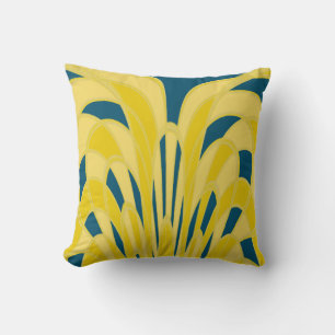 Mushroom Abstract - Art Deco - Sunshine Cushion