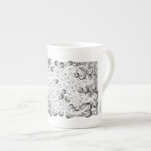 Mushroom abstract design "Roundtoits" mug