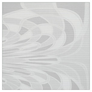 Mushroom, Abstract - White - Fabric